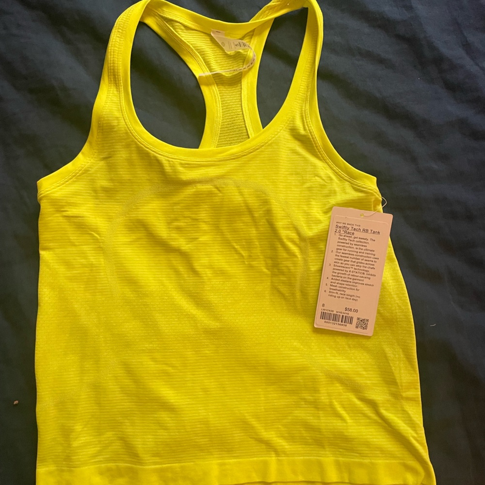 Lululemon NWT swiftly tech RB tank size 8 NWT